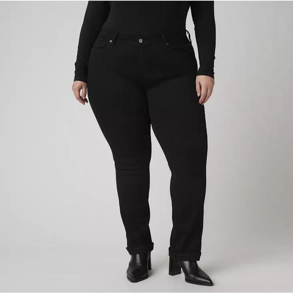 LEVI'S Women's Classic Straight Jeans Size 20W In Black